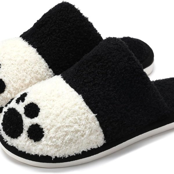 Cute Animal Slippers for Women Indoor Outdoor Memory Foam House Slippers Soft Warm Cozy Fuzzy Bedroom Non-Slip Shoes Christmas Gift ladies Slippers